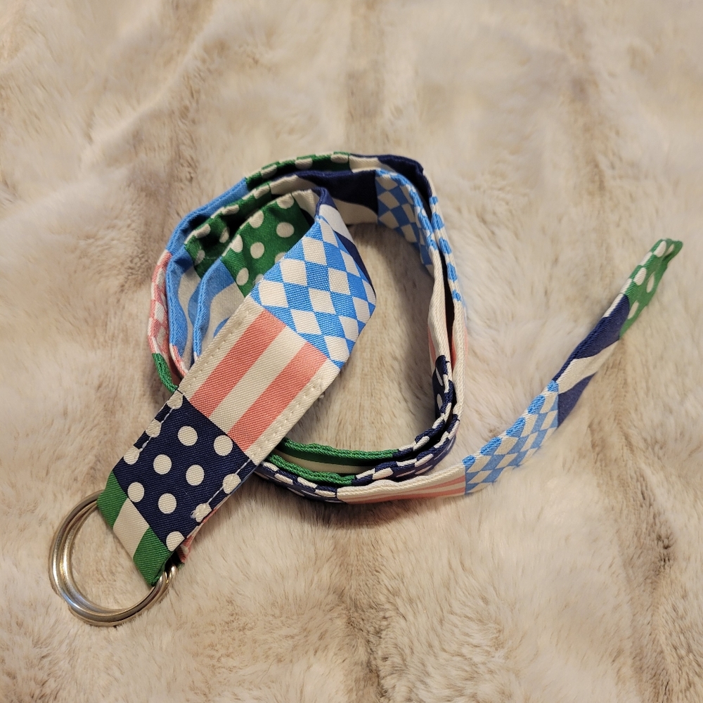 Vinyard Vines Kentucky Derby ribbon belt size large